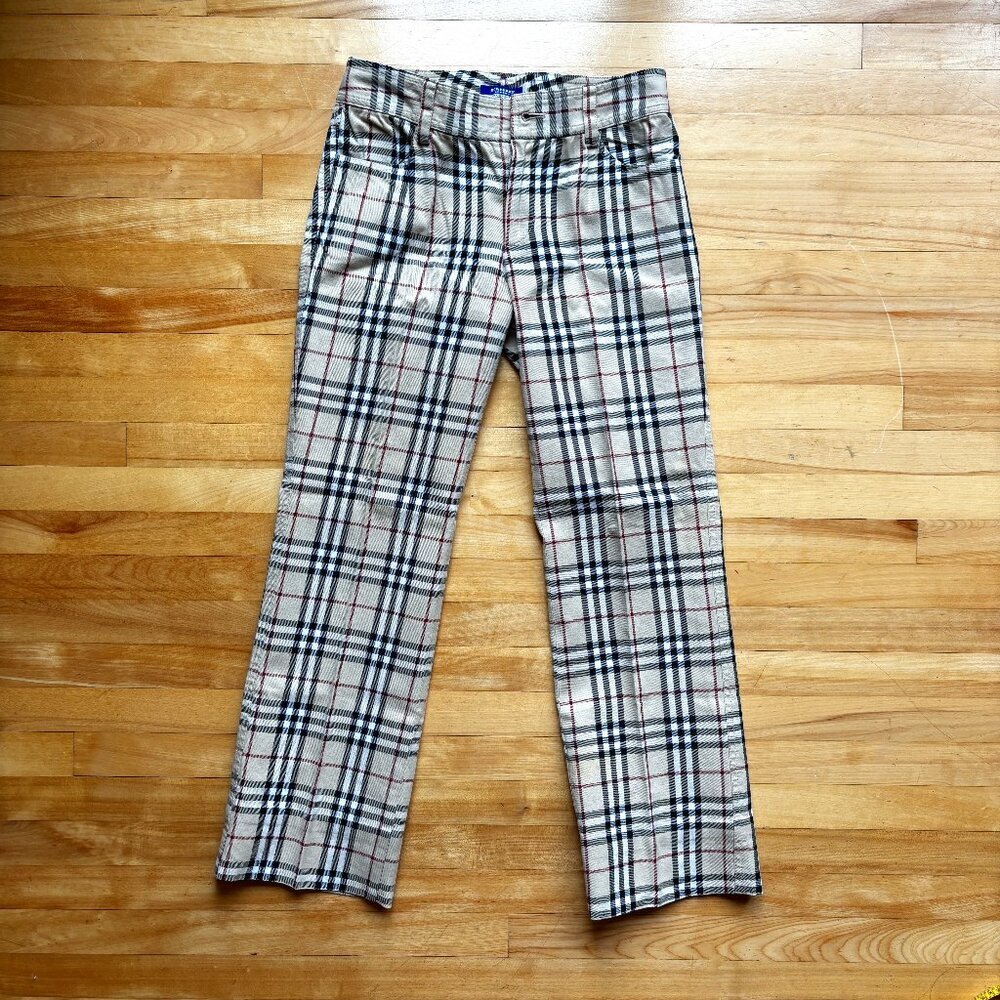Burberry Blue Label Women's Plaid Pants - Size 38 (US 4-6)